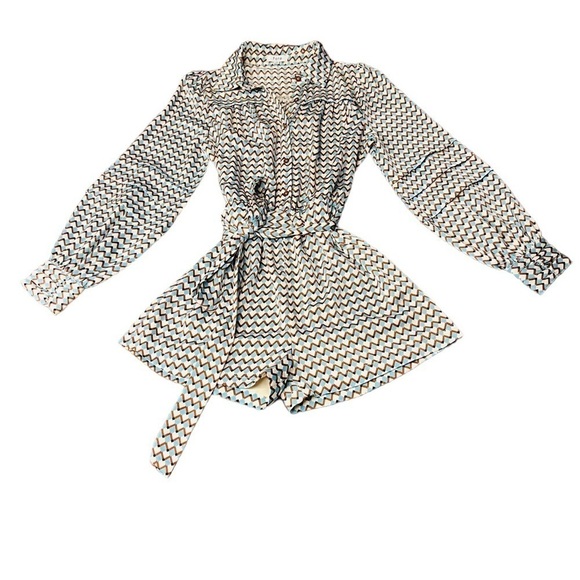 FATE WOMENS COLORFUL ABSTRACT PATTERN BELTED ROMERO SIZE SMALL - Picture 7 of 15